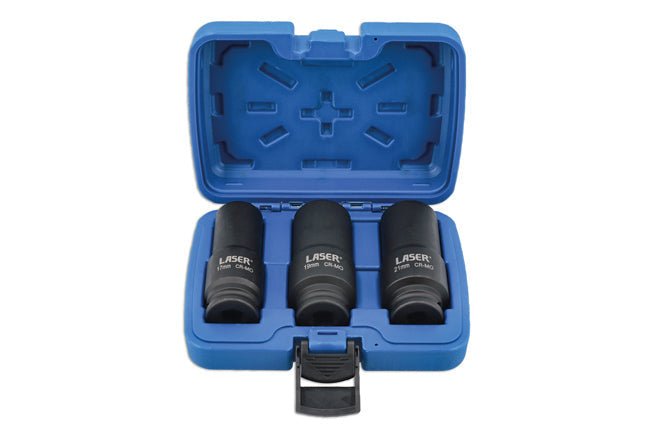 Laser Tools 8953 Weighted Socket Set 1/2"D 3pc Laser Tools