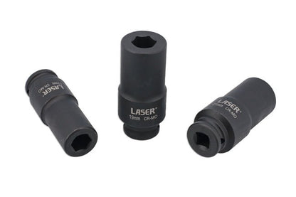 Laser Tools 8953 Weighted Socket Set 1/2"D 3pc Laser Tools