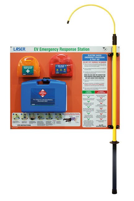 Laser Tools 8969 EV Emergency Response Station c/w, Electric Burns Kit, First Aid Kit, Battery Spill Response Kit Laser Tools