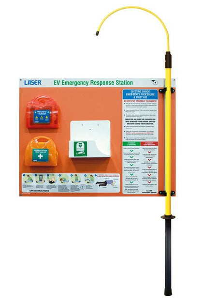 Laser Tools 8970 EV Emergency Response Station c/w Electric Burns Kit, First Aid Kit, Bracket for Defibrillator Laser Tools