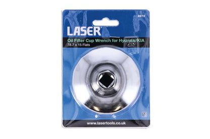 Laser Tools 8972 Oil Filter Cup Wrench 78.7 x 15 Flats for Hyundai/KIA Laser Tools