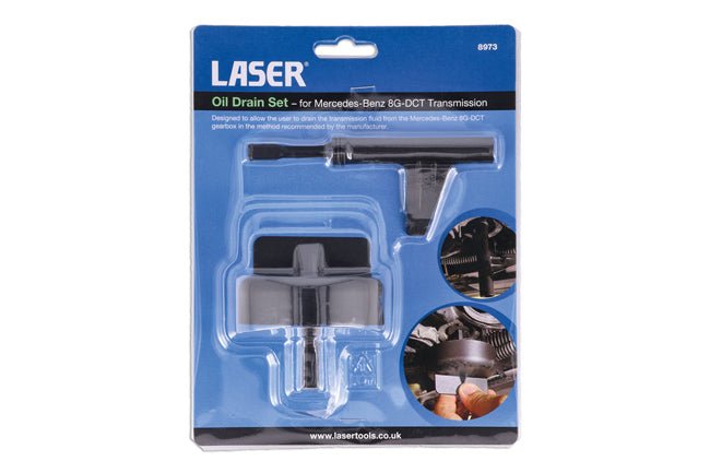 Laser Tools 8973 Oil Drain Set - for Mercedes-Benz 8G-DCT Transmission Laser Tools