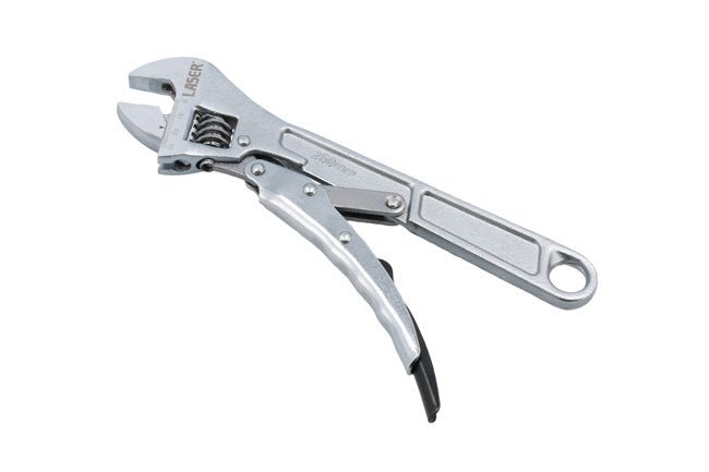 Laser Tools 8975 Locking Adjustable Wrench 250mm Laser Tools