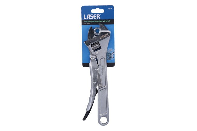 Laser Tools 8975 Locking Adjustable Wrench 250mm Laser Tools