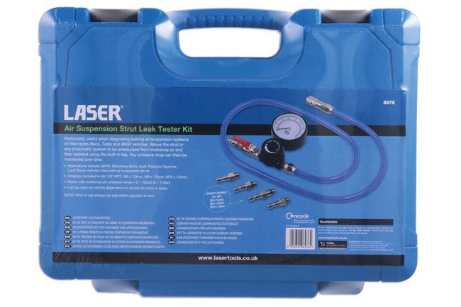 Laser Tools 8976 Air Suspension Strut Leak Tester Kit Laser Tools