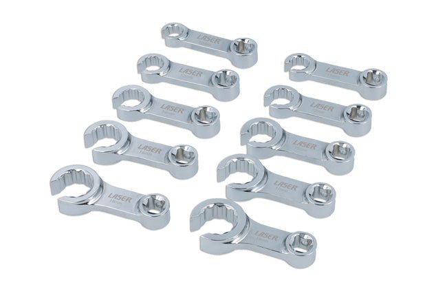 Laser Tools 8977 Flare Nut Torque Adaptor Set 3/8"D 10pc Laser Tools