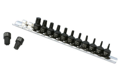 Laser Tools 8978 Stubby Star Impact Bit Socket Set 1/4"D 13pc Laser Tools