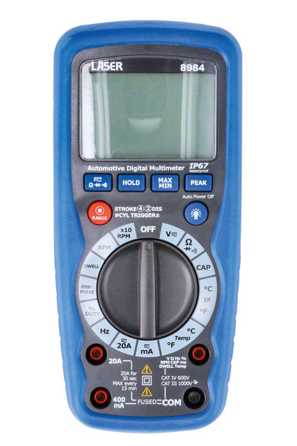 Laser Tools 8984 Digital Automotive Multimeter - CAT III/IV Laser Tools