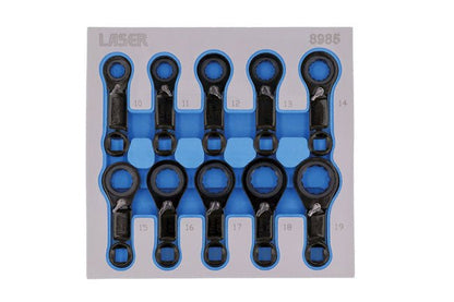 Laser Tools 8985 Ratchet Ring Torque Adaptor Set 3/8"D 10pc Laser Tools