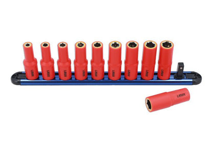 Laser Tools 8988 VDE Insulated Socket Set 6-15mm 3/8"D 10pc Laser Tools