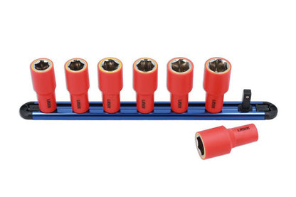 Laser Tools 8989 VDE Insulated Socket Set 16-22mm 3/8"D 7pc Laser Tools
