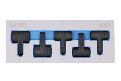Laser Tools 8997 Exhaust Gas Sensor Socket Set 5pc Laser Tools