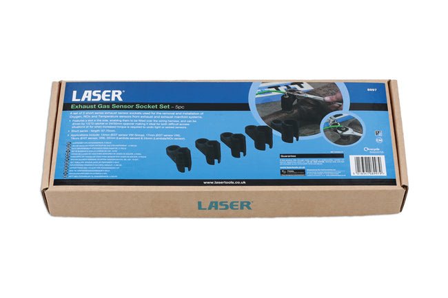 Laser Tools 8997 Exhaust Gas Sensor Socket Set 5pc Laser Tools