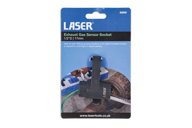 Laser Tools 8999 Exhaust Gas Sensor Socket 1/2"D 17mm Laser Tools