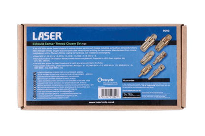 Laser Tools 9002 Exhaust Sensor Thread Chaser Set 6pc Laser Tools
