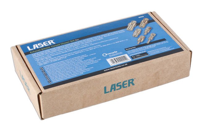 Laser Tools 9002 Exhaust Sensor Thread Chaser Set 6pc Laser Tools