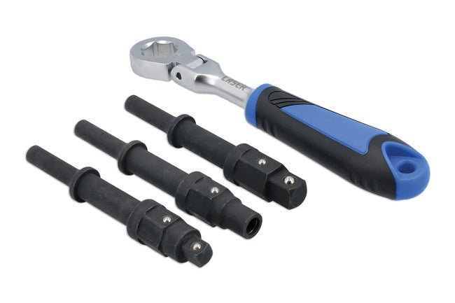 Laser Tools 9009 Impact Driver Bit & Square Drive Wrench Set - 4pc Laser Tools