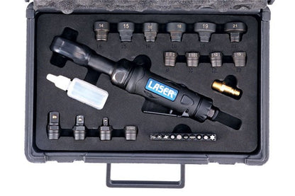 Laser Tools 9016 Go Thru Air Ratchet Socket & Bit Set Laser Tools