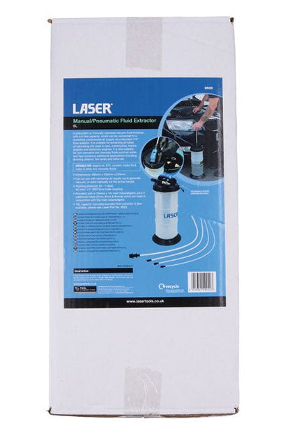 Laser Tools 9020 Manual/Pneumatic Fluid Extractor 6L Laser Tools