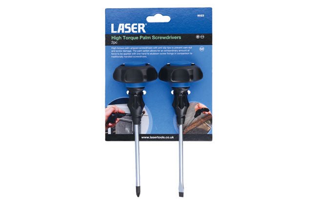 Laser Tools 9023 High Torque Palm Screwdrivers 2pc Laser Tools