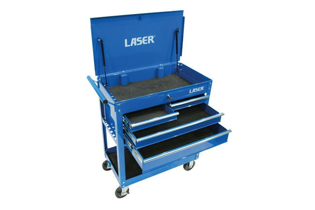 Laser Tools 9026 Workshop Tool Trolley - 4 Drawer Laser Tools