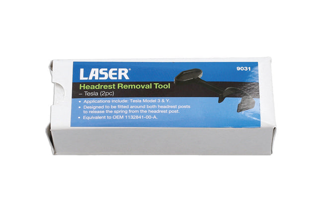 Laser Tools 9031 Headrest Removal Tool - Tesla (2pc) Laser Tools