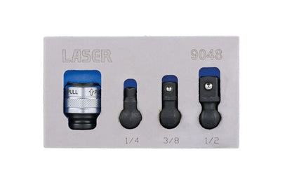 Laser Tools 9048 Impact Universal Joint Set 3/8"D 4pc Laser Tools