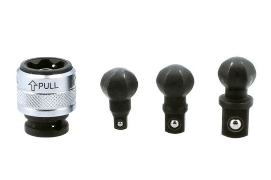 Laser Tools 9048 Impact Universal Joint Set 3/8"D 4pc Laser Tools