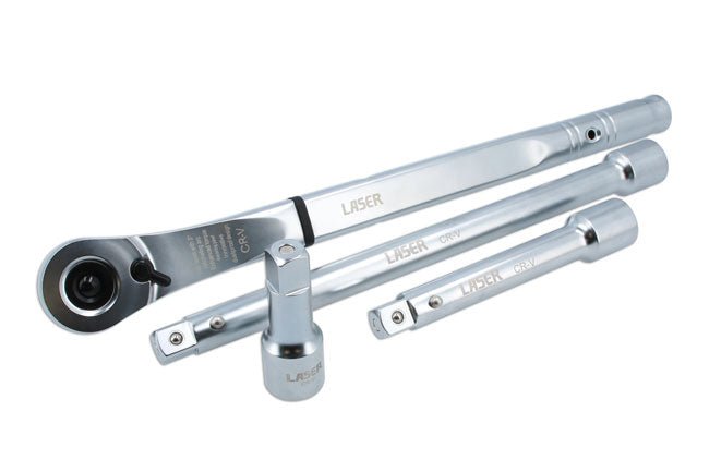 Laser Tools 9054 Ratchet Handle 120 Teeth 3/4"D - Extra Long Leverage Laser Tools