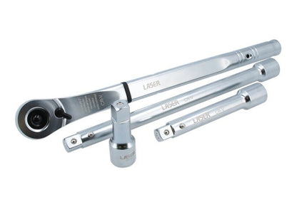 Laser Tools 9054 Ratchet Handle 120 Teeth 3/4"D - Extra Long Leverage Laser Tools