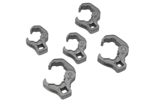 Laser Tools 9076 Ratchet Flare Nut Wrench Set 1/2"D 22mm - 32mm Laser Tools