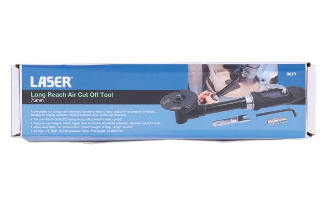 Laser Tools 9077 Long Reach Air Cut Off Tool - 75mm Laser Tools