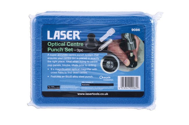 Laser Tools 9086 Optical Centre Punch Set - 3pc Laser Tools