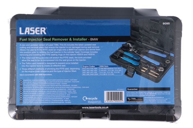 Laser Tools 9095 Fuel Injector Seal Remover & Installer - for BMW Laser Tools