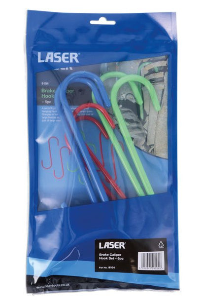 Laser Tools 9104 Brake Caliper Hook Set 6pc Laser Tools