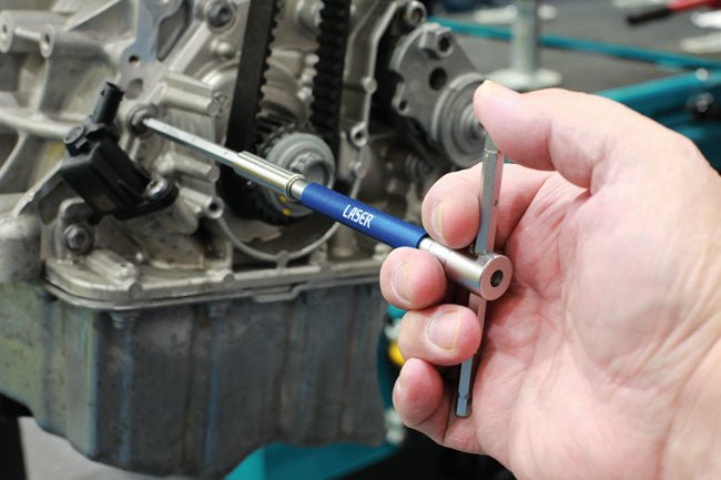 Laser Tools 9114 Interchangeable 3-Way T-Handle Spinner & Hex Bit Set - 6pc Laser Tools