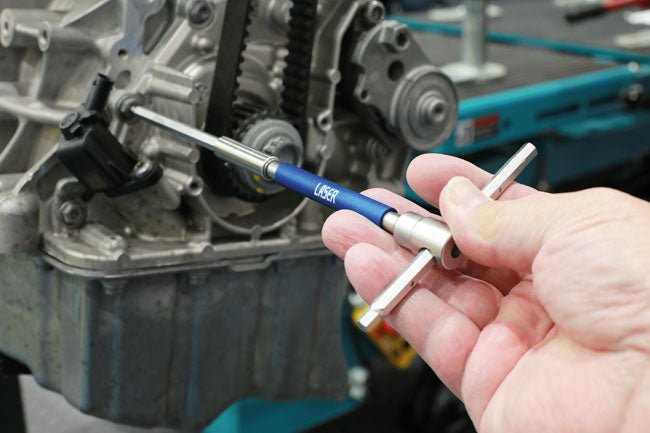 Laser Tools 9114 Interchangeable 3-Way T-Handle Spinner & Hex Bit Set - 6pc Laser Tools