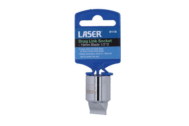 Laser Tools 9118 Drag Link Socket - 19mm Blade 1/2"D Laser Tools