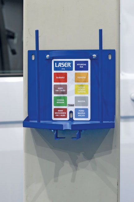 Laser Tools 9120 Oil Funnel Kit with Drain Storage Station Laser Tools