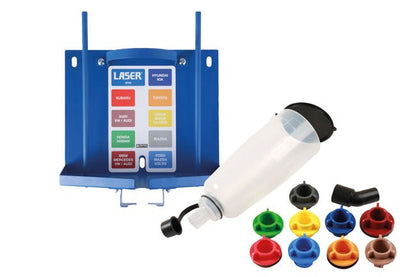 Laser Tools 9120 Oil Funnel Kit with Drain Storage Station Laser Tools