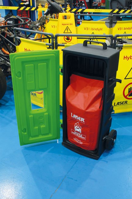 Laser Tools 9125 Wheeled Storage Box - for Vehicle Fire Blanket Laser Tools