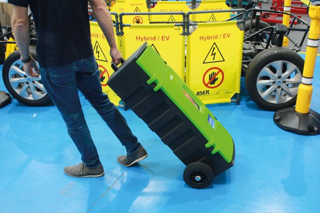 Laser Tools 9125 Wheeled Storage Box - for Vehicle Fire Blanket Laser Tools