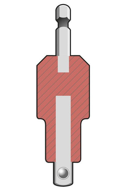 Laser Tools 9126 Non-Conductive Insulated Quick Chuck to 3/8"D Adaptor Laser Tools