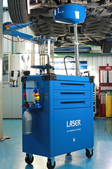 Laser Tools 9127 Oil Service Station - 70L Laser Tools