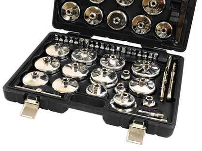 Laser Tools 9128 Oil Filter Cup Wrench & Drain Key Kit - 58pc Laser Tools