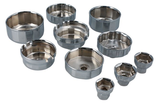 Laser Tools 9128 Oil Filter Cup Wrench & Drain Key Kit - 58pc Laser Tools