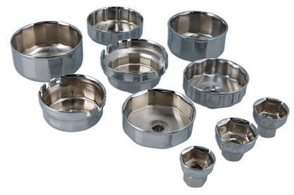 Laser Tools 9128 Oil Filter Cup Wrench & Drain Key Kit - 58pc Laser Tools