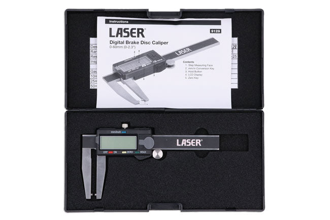 Laser Tools 9129 Digital Brake Disc Caliper Laser Tools