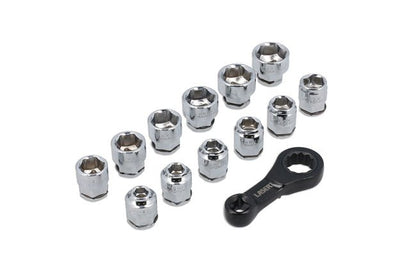 Laser Tools 9138 Ratchet Torque Adaptor with Shallow Insert Sockets 13pc Laser Tools