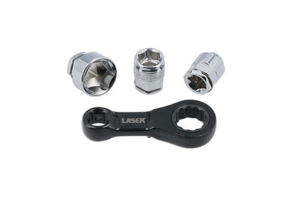 Laser Tools 9138 Ratchet Torque Adaptor with Shallow Insert Sockets 13pc Laser Tools